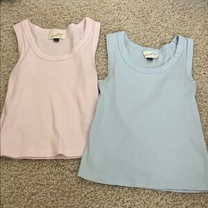 Pink and Blue Women’s Tank Tops